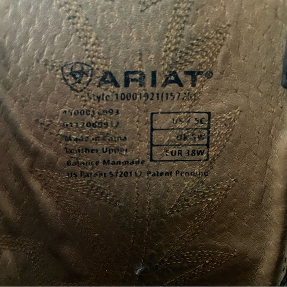 Ladies Ariat Heritage R Toe Boots 7.5C - Picture 6 of 6